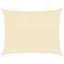 Voir la diapositive 2 : VIDAXL Voile d'ombrage 160 g/m^2 Creme 6x8 m PEHD