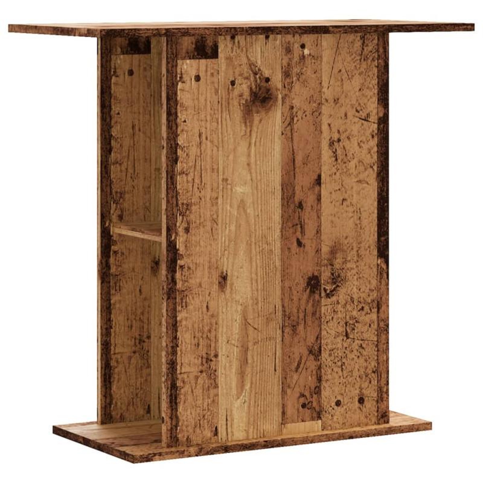 Voir la diapositive 6 : VIDAXL Support d aquarium vieux bois 36x75x72,5 cm bois d ingénierie