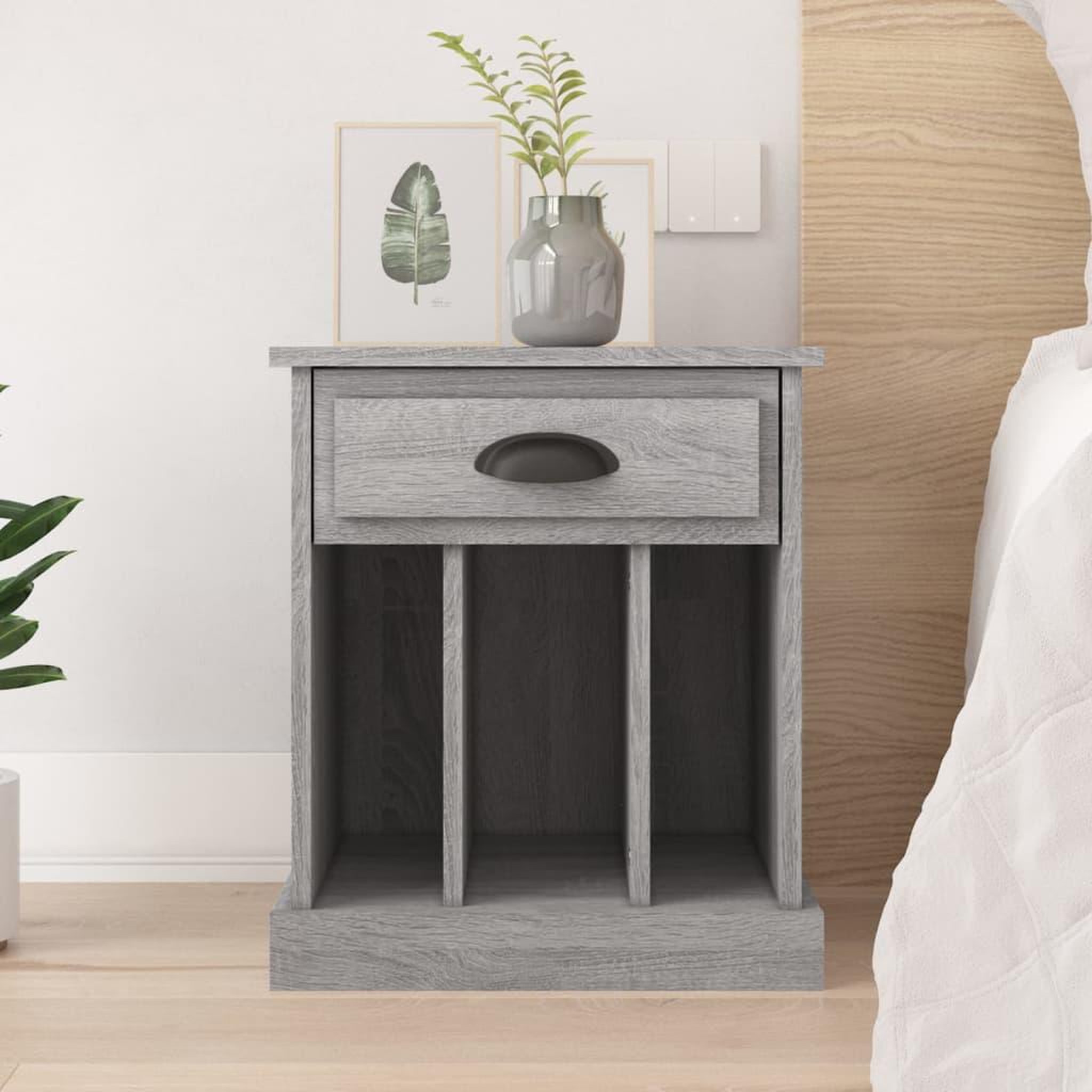 VIDAXL Table de chevet sonoma gris 43x36x50 cm