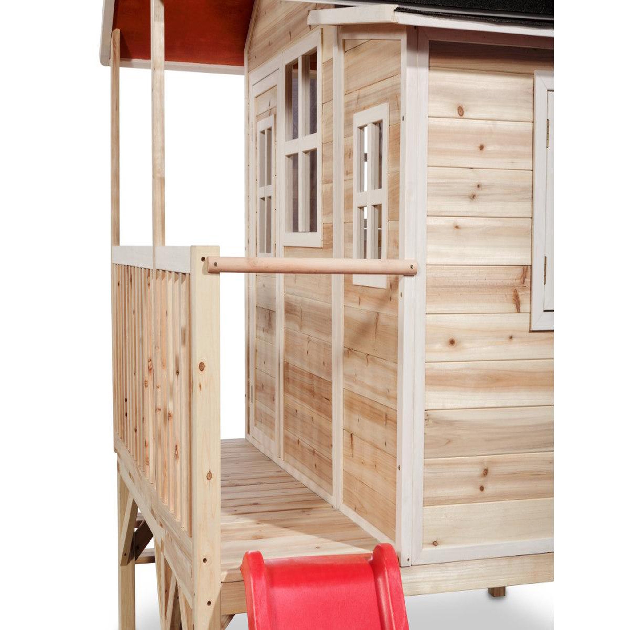 Voir la diapositive 3 : EXIT TOYS Maisonnette en bois pour enfants loft 350 naturel - exit toys