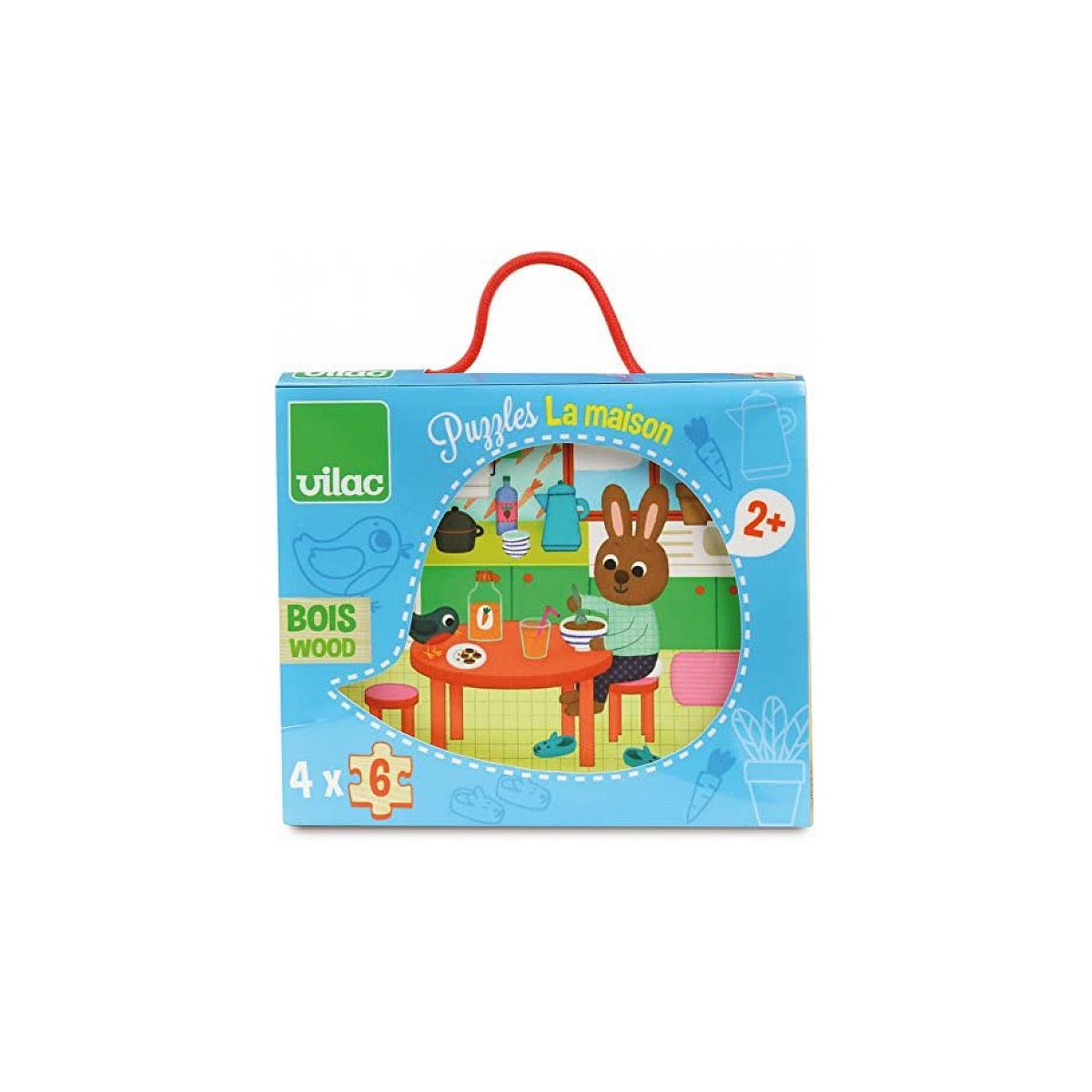 Voir la diapositive 2 : Vilac Puzzles de la maison - coffret bois