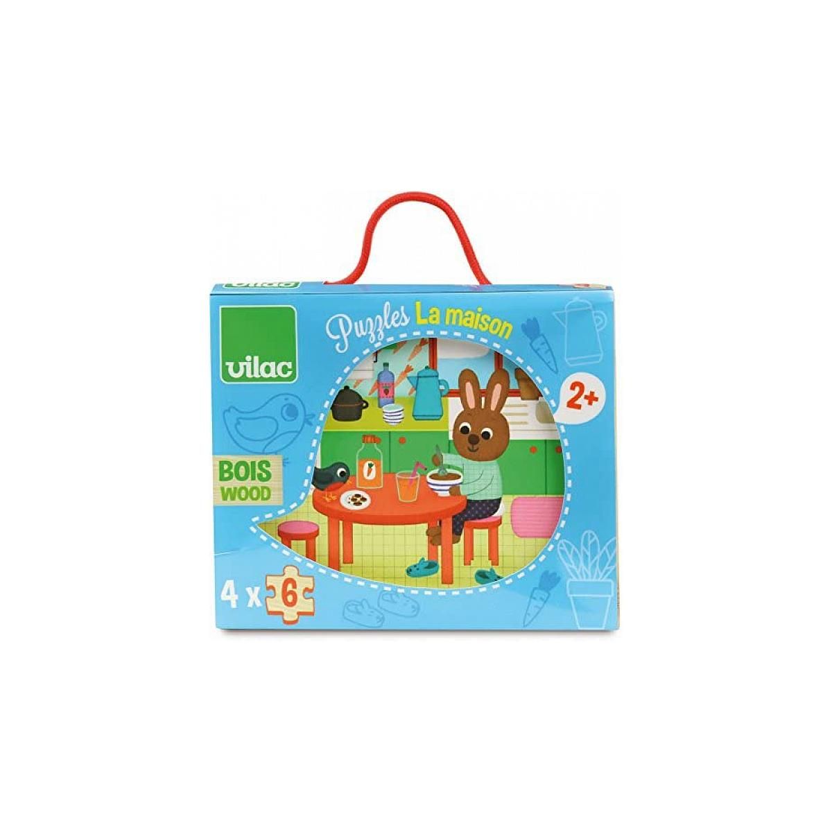 Vilac Puzzles de la maison - coffret bois