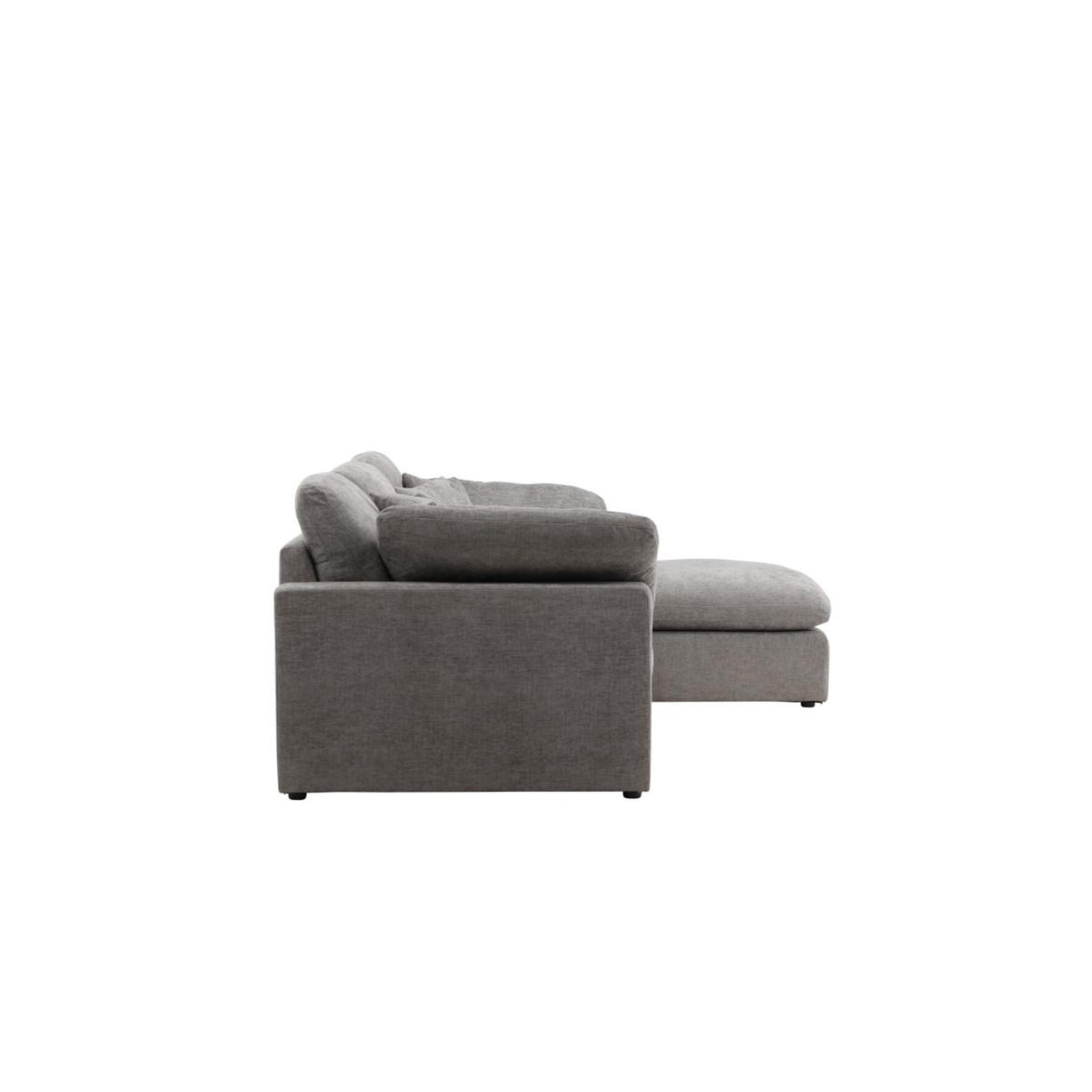 Voir la diapositive 3 : Paris Prix Canapé d'angle réversible  amalfi  297cm gris