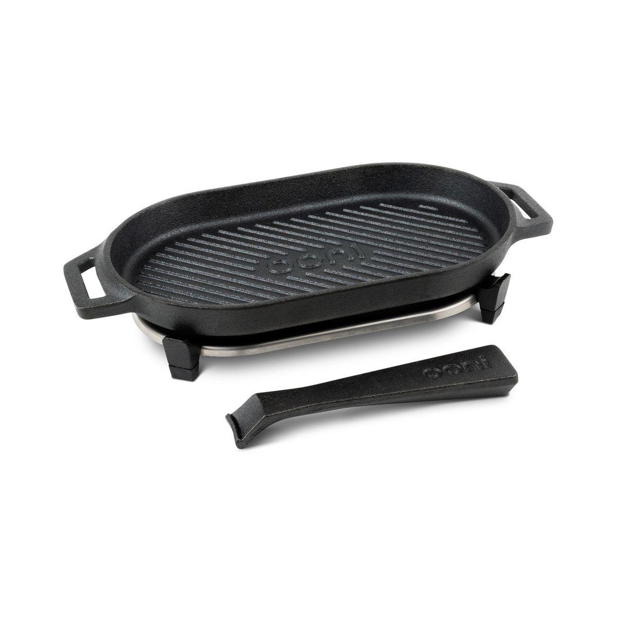 Voir la diapositive 2 : OONI Grille de cuisson en fonte grizzler