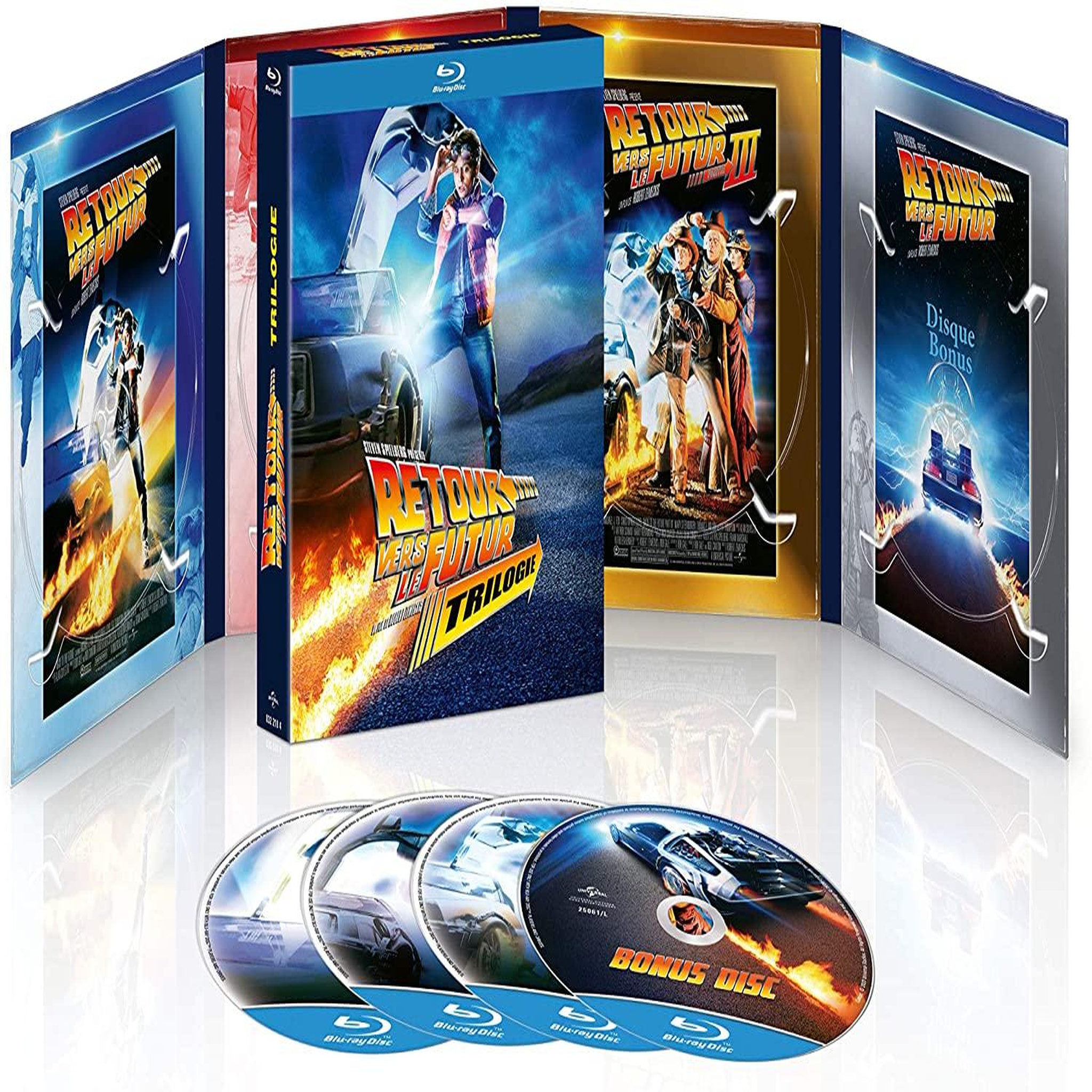 Voir la diapositive 2 : Coffret Retour vers le Futur Trilogie Blu-Ray