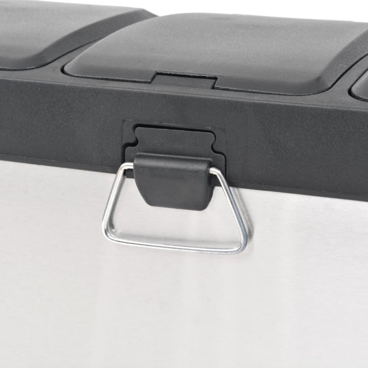 VIDAXL Poubelle a ordures Acier inoxydable 24 L