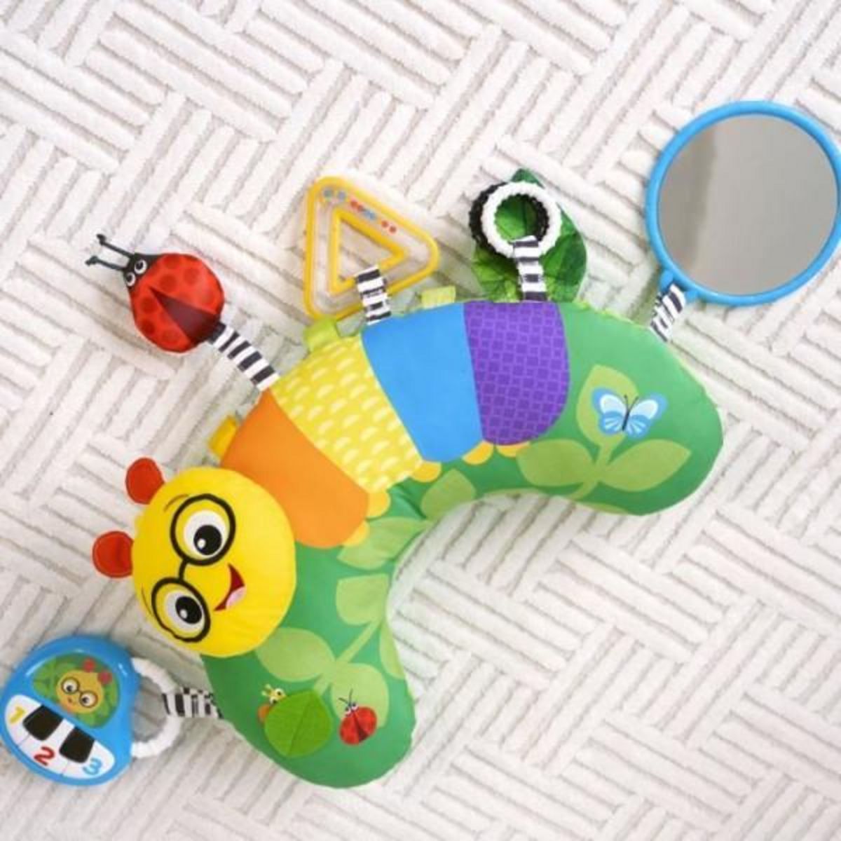 BABY EINSTEIN Coussin d'activités multisensoriel pour jeux a plat ventre - BABY EINSTEIN - Cal-a-Pillow - Enfants de 0 mois et plus