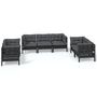 Voir la diapositive 2 : VIDAXL Salon de jardin 7 pcs avec coussins bois de pin massif