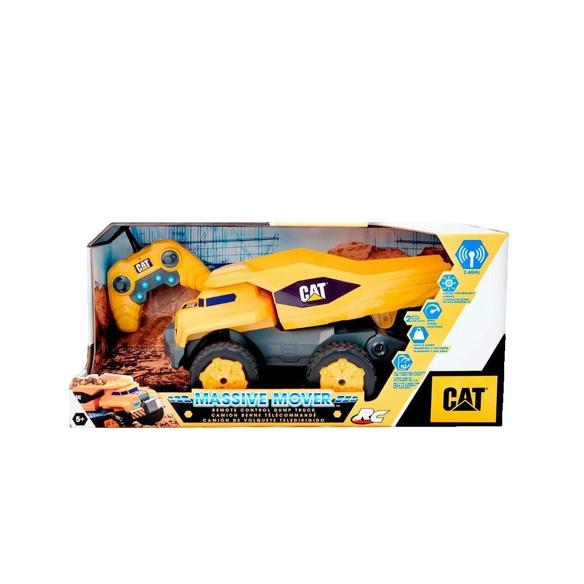 CAT Camion benne télécommandé Cat jaune