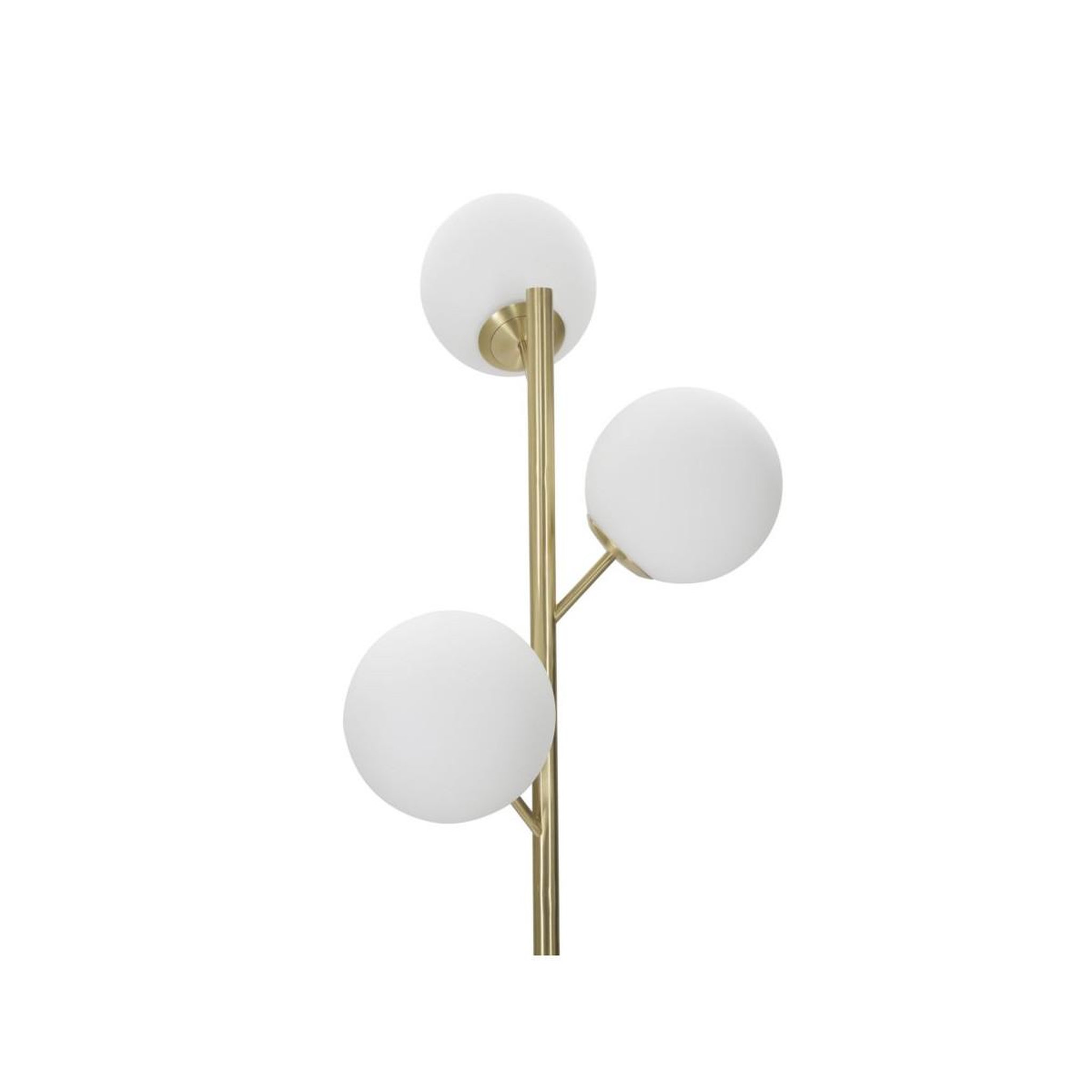 Voir la diapositive 2 : Paris Prix Lampadaire 3 sphères  glamy luci  190cm blanc & or