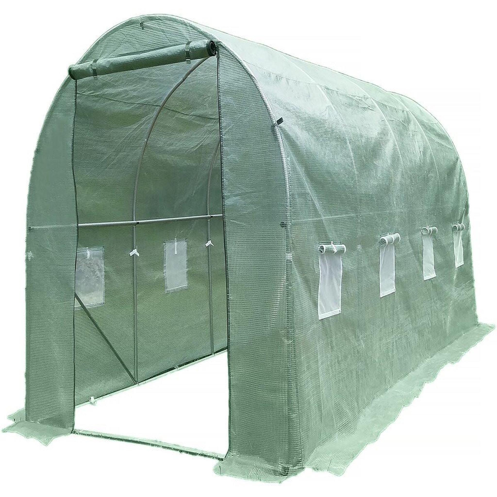Habitat et Jardin Serre tunelle de jardin 4,5 x 2 m  lys  - 9 m² - 130g - vert
