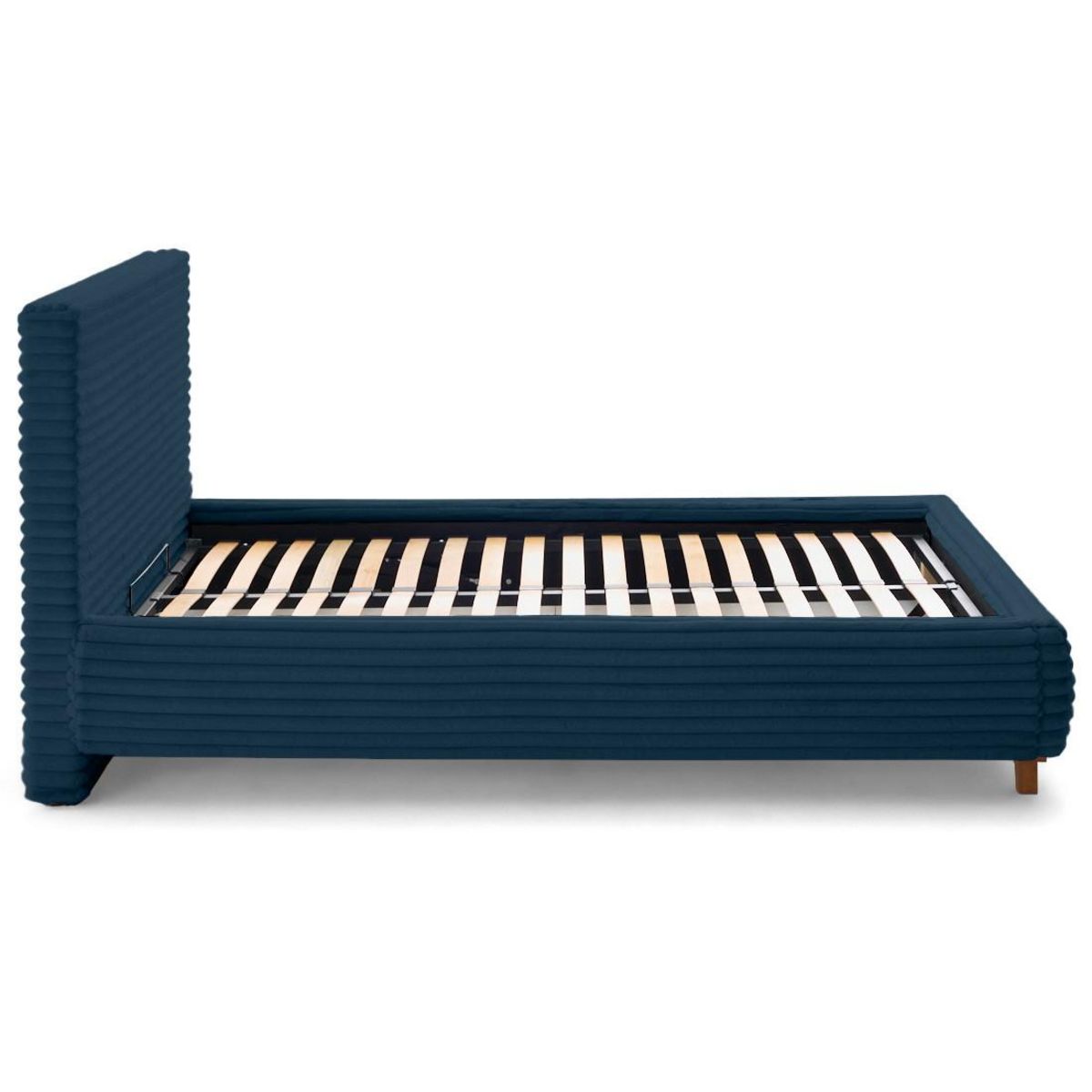 BEST MOBILIER Cristal - lit coffre - 180x200 - sommier inclus - fausse fourrure côtelée