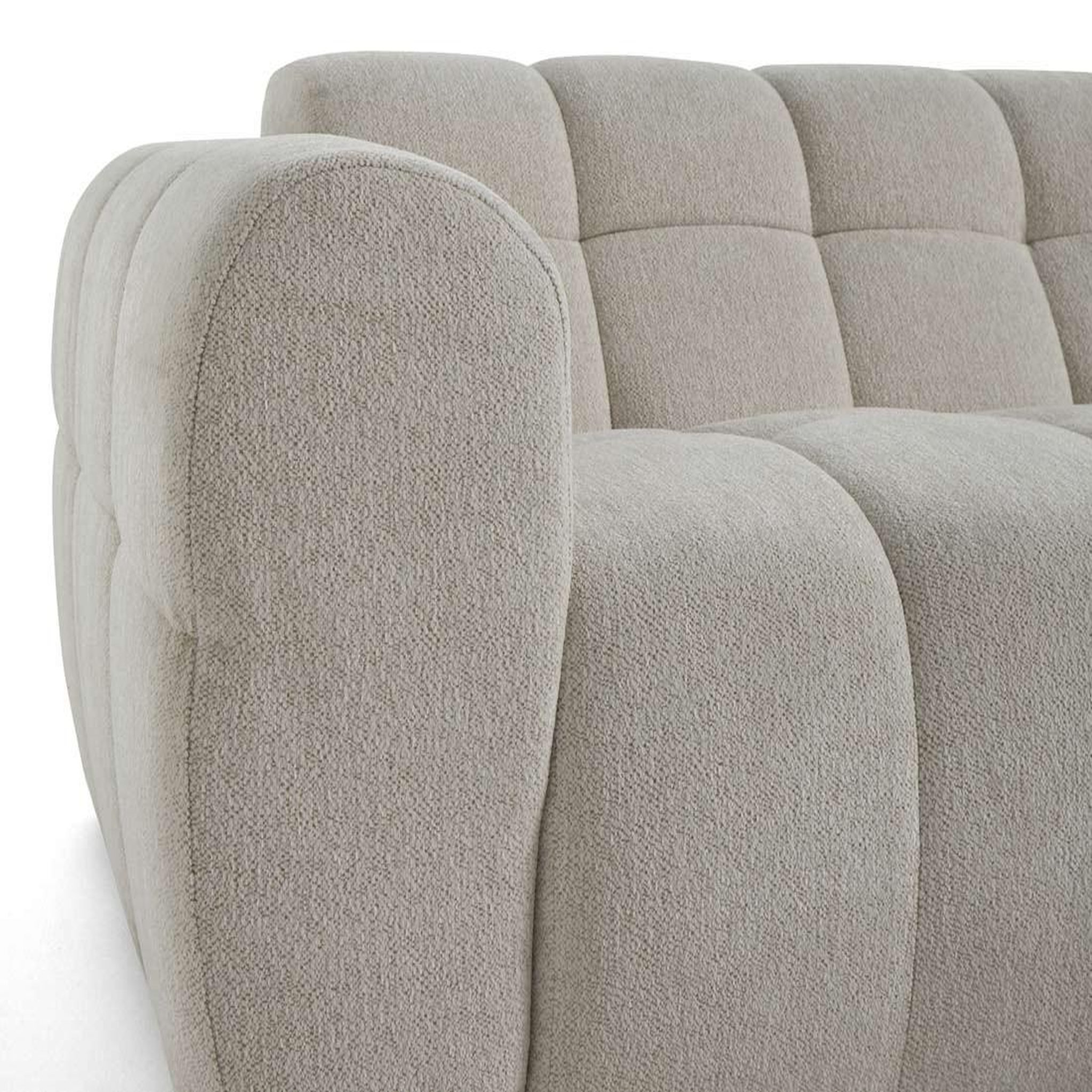 Voir la diapositive 5 : LISA DESIGN Ray - canapé d'angle droit - 4 places - en tissu texturé