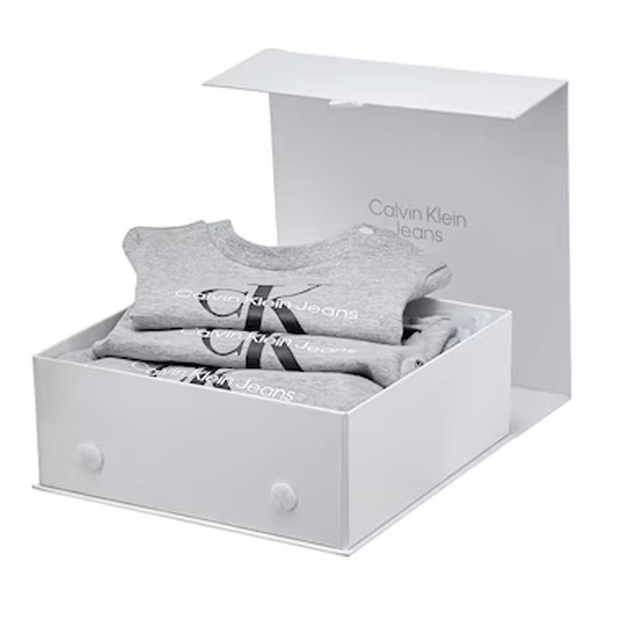Voir la diapositive 2 : CALVIN KLEIN JEANS Ensemble Gris Bébe Gris Garçon Calvin Klein Jeans Monologo