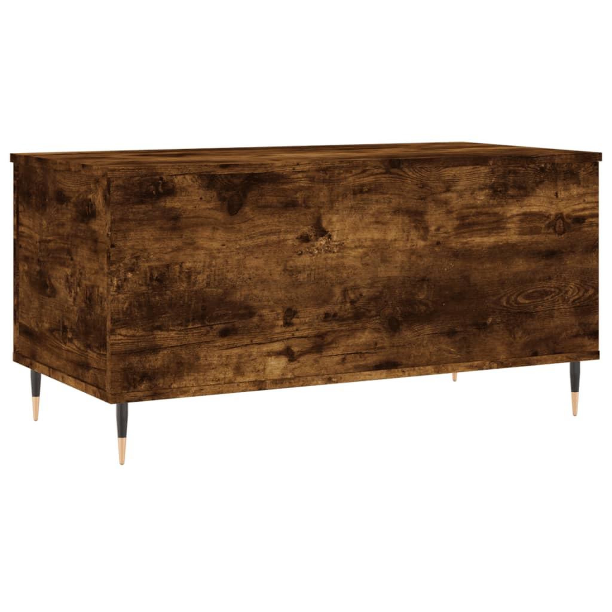 Voir la diapositive 5 : VIDAXL Table basse Chene fume 90x44,5x45 cm Bois d'ingenierie