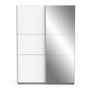 Voir la diapositive 1 : Armoire 2 portes coulissantes 1 miroir L150cm THIBAULT