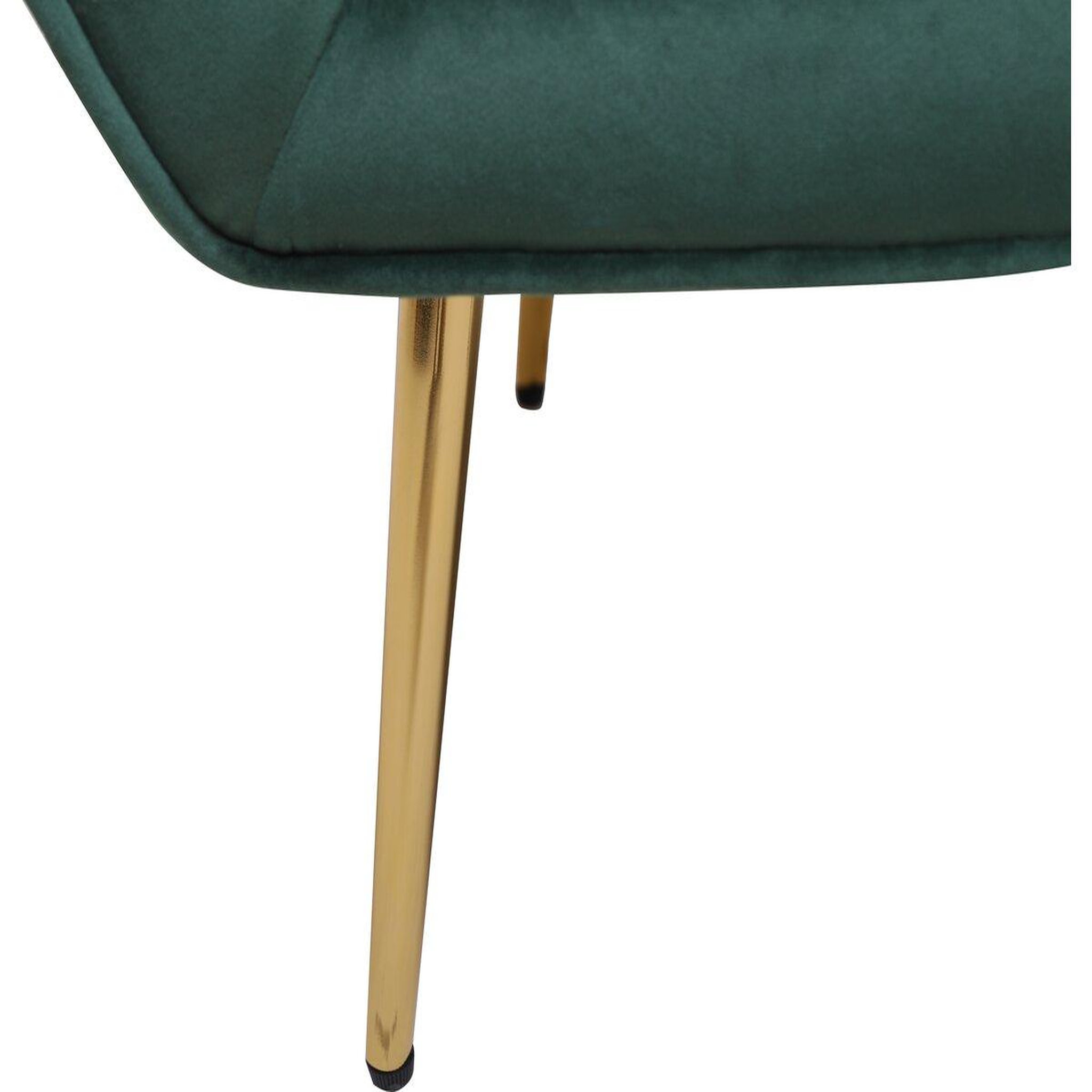 Voir la diapositive 4 : Habitat et Jardin Fauteuil en velours  Austin  - 79 x 71 x 79.5 cm - Vert