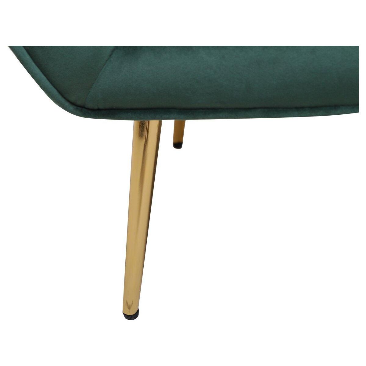 Habitat et Jardin Fauteuil en velours  Austin  - 79 x 71 x 79.5 cm - Vert