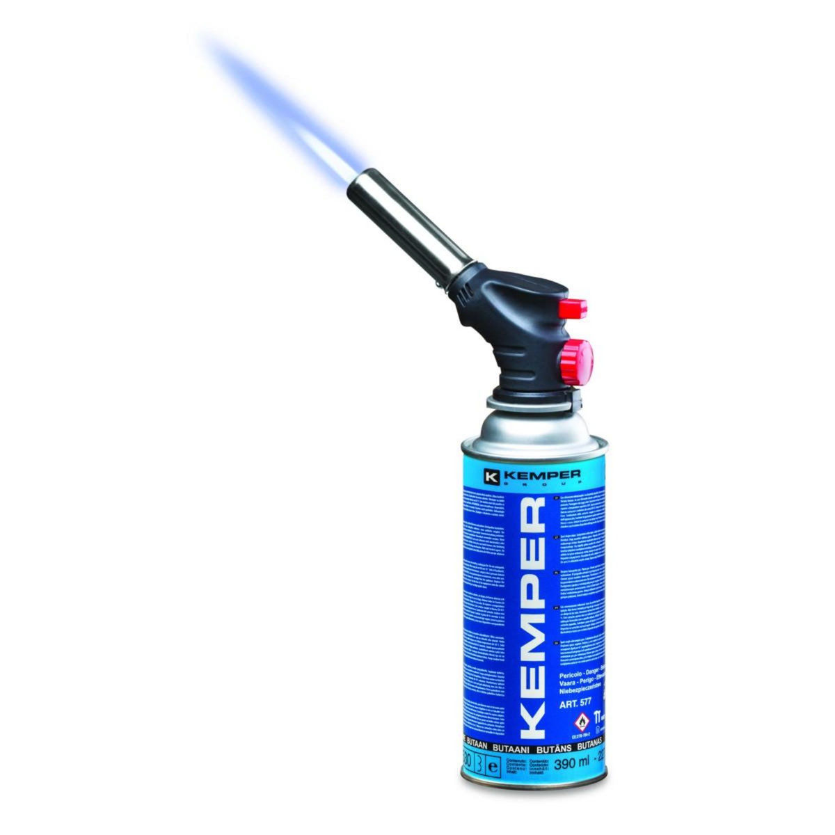 Kemper Chalumeau à gaz Multi-usages Soudure Brasage Cuisine + Cartouche de gaz butane 227gr KEMPER