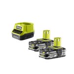 Ryobi Lot de 2 batteries RYOBI 18V Lithium-ion One+ 2,5 Ah - 1 chargeur rapide