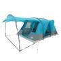 Voir la diapositive 4 : VIDAXL Tente de camping tunnel 5 personnes bleu impermeable