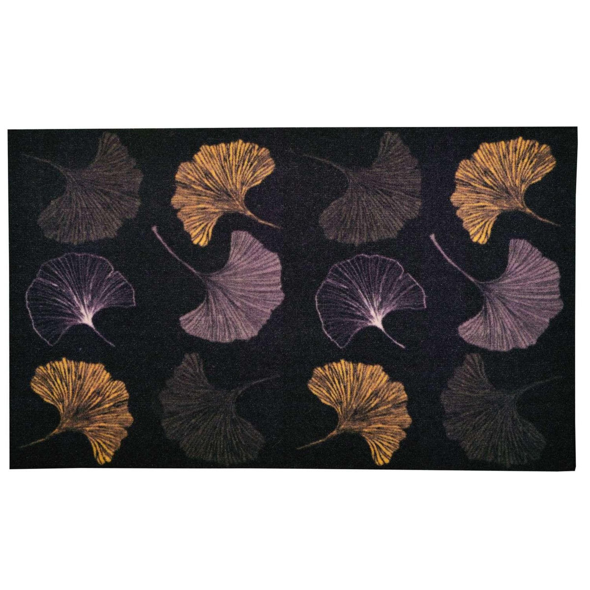 HABITABLE Tapis Must en velours imprimé Ginkgo