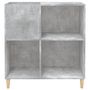 Voir la diapositive 5 : VIDAXL Armoire a disques gris beton 84,5x38x89 cm bois d'ingenierie