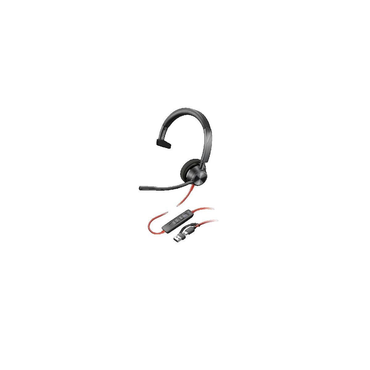 POLYCOM Micro-casque Poly Blackwire 3310 filaire noir