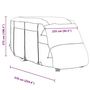 Voir la diapositive 6 : VIDAXL Housse de camping-car gris 570x235x275 cm tissu non tisse