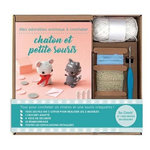 MES ADORABLES ANIMAUX A CROCHETER CHATON ET PETITE SOURIS. AVEC 1 CROCHET, 4 YEUX SECURITE, LE REMBOURRAGE, LES FILS DE COTON, Besse Fabrice