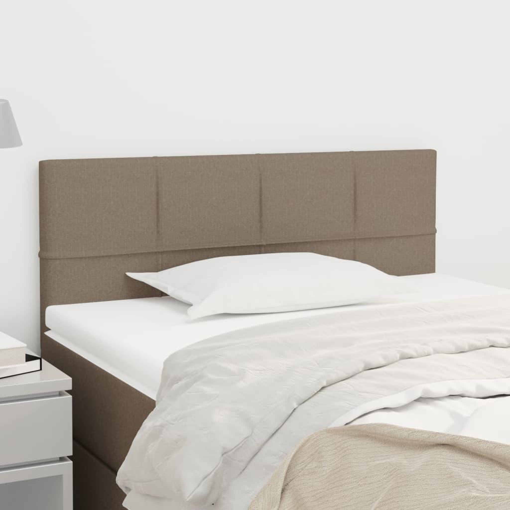Voir la diapositive 1 : VIDAXL Tete de lit Taupe 80x5x78/88 cm Tissu