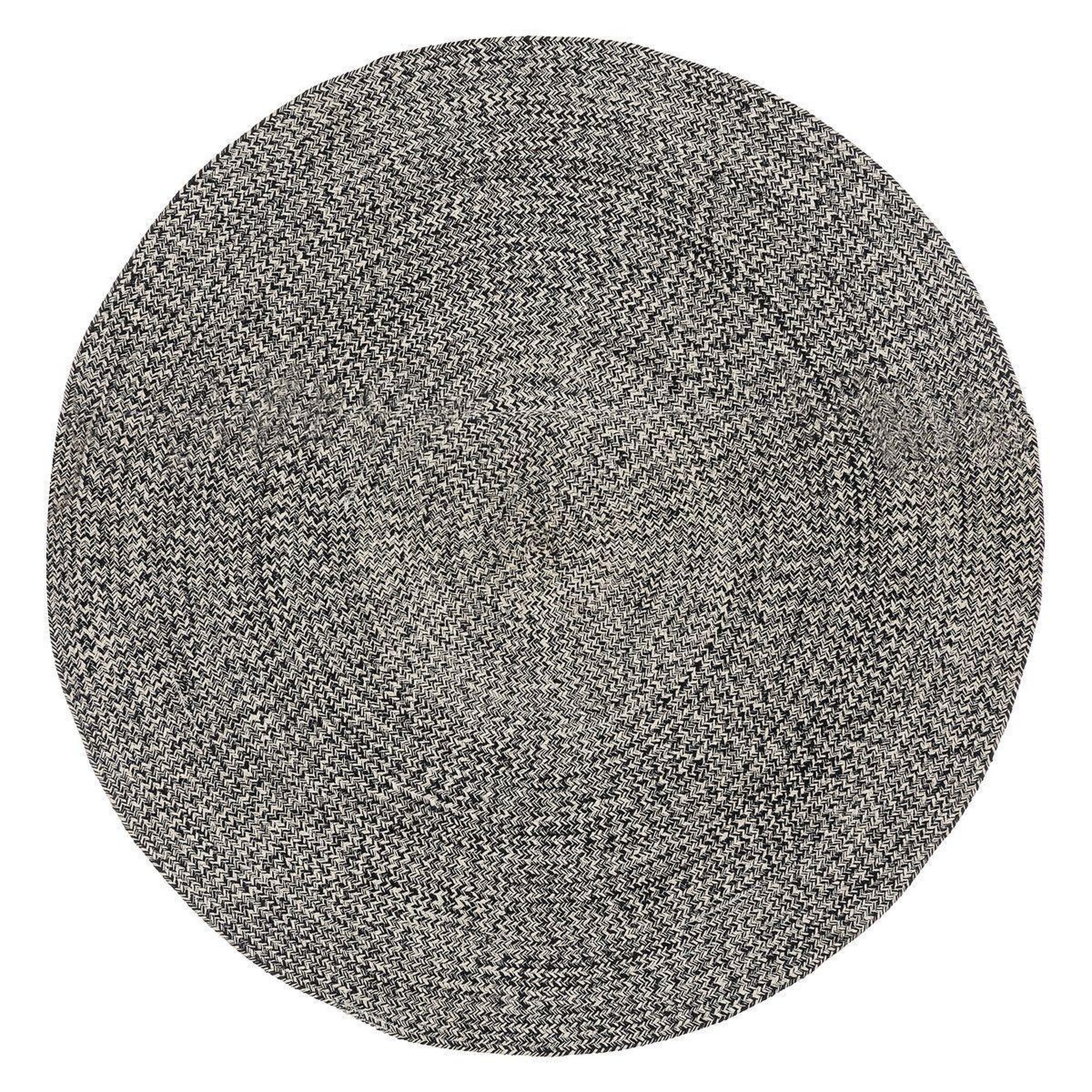 ATMOSPHERA Tapis déco tressé  café  120cm noir