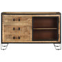 Voir la diapositive 2 : VIDAXL Buffet 100x31x60 cm Bois de manguier massif brut