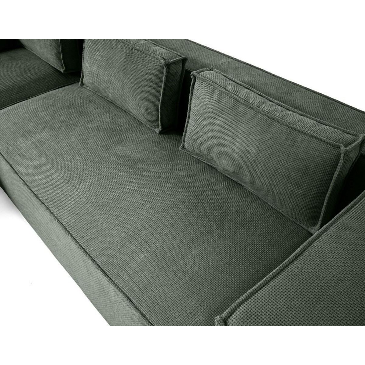 LISA DESIGN Stella - canapé d'angle gauche - 4 places - en tissu texturé