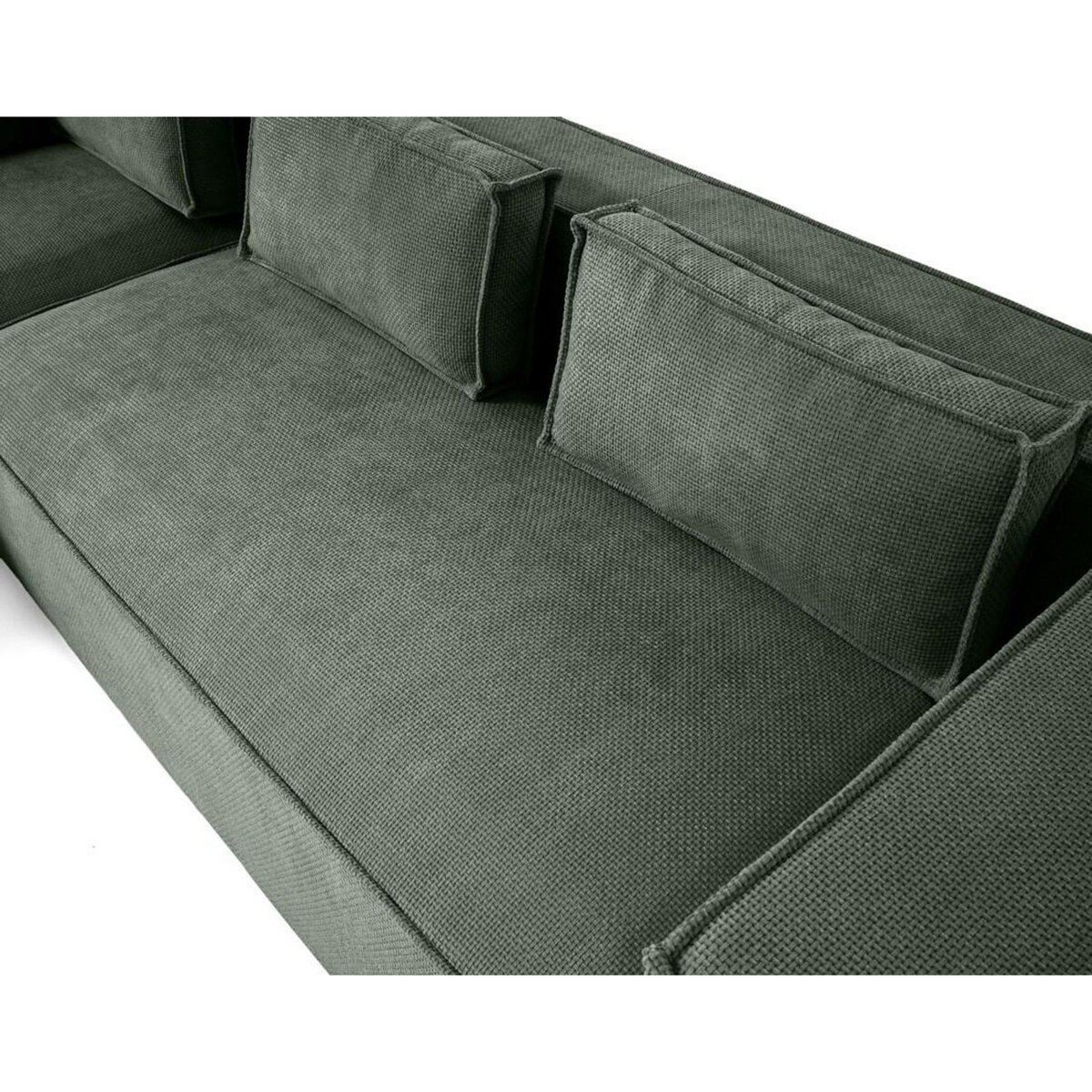 LISA DESIGN Stella - canapé d'angle gauche - 4 places - en tissu texturé