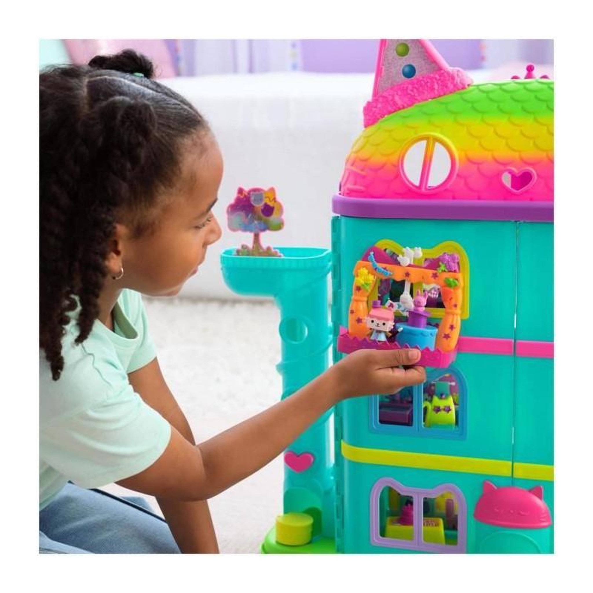 Voir la diapositive 5 : Spin Master SPIN MASTER PLAYSET BALCON SPECTACLE DE BEBE BOÎTE Gabby et la Maison Magique