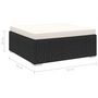 Voir la diapositive 6 : VIDAXL Repose-pied sectionnel 1 pc avec coussin Resine tressee Noir