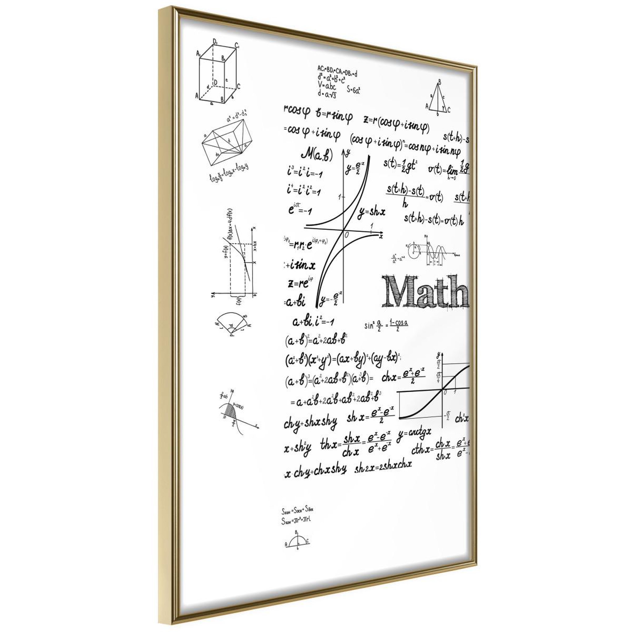 Voir la diapositive 1 : Paris Prix Affiche murale encadrée  math formulas