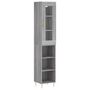 Voir la diapositive 2 : VIDAXL Buffet haut Sonoma gris 34,5x34x180 cm Bois d'ingenierie