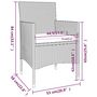 Voir la diapositive 6 : VIDAXL Ensemble de bistro de jardin 5 pcs poly rotin et verre trempe