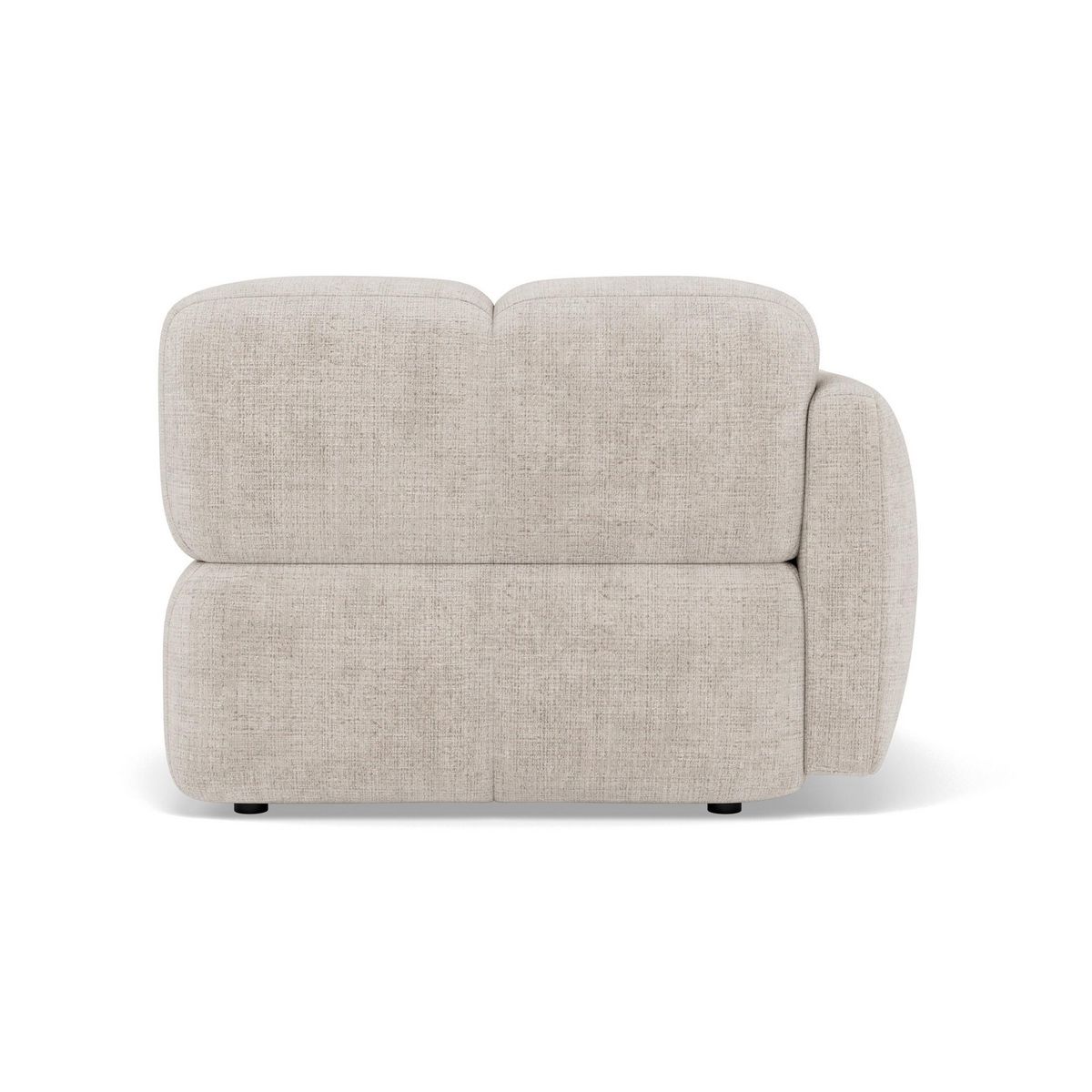 LISA DESIGN Grace - module d'assise gauche en velours texturé