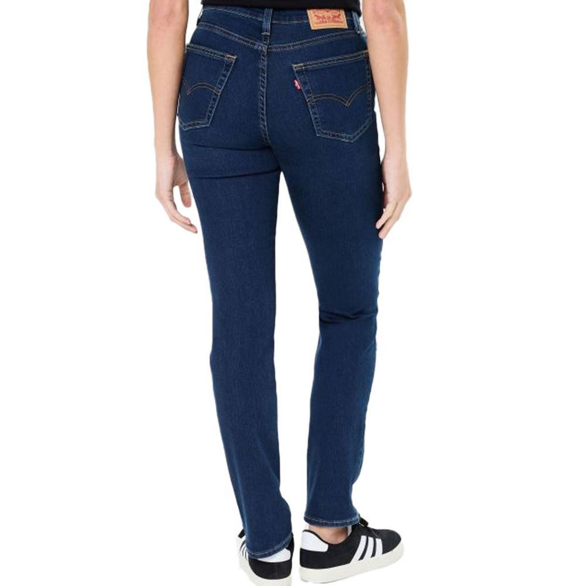 Levi's Jean 724 Slim Bleu foncé Femme Levi's Rise Straight Chelsea