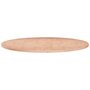 Voir la diapositive 1 : VIDAXL Dessus de table rond Ø60x1,5 cm Bois de chene massif non traite