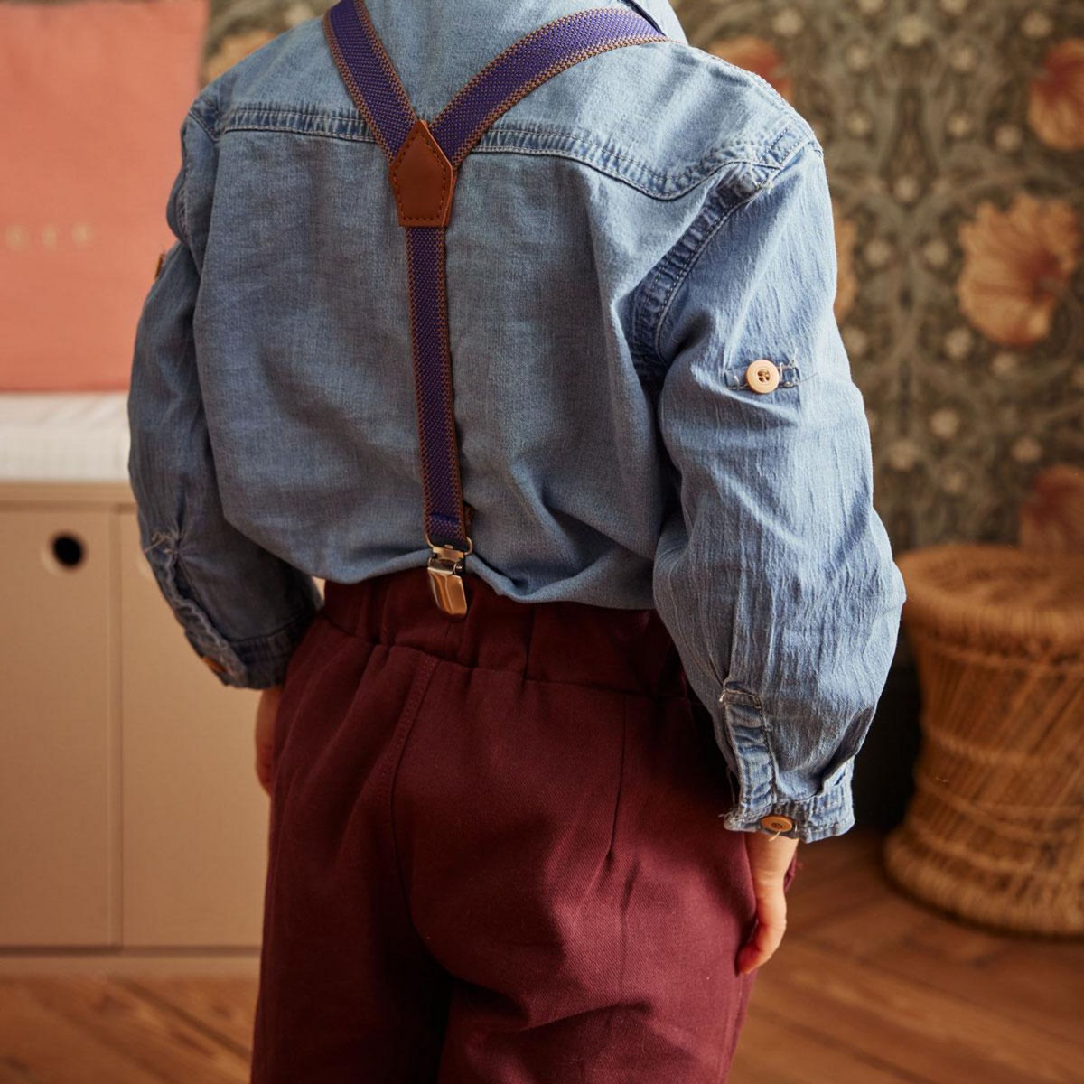 Petit Béguin Pantalon enfant et bretelles Groovy