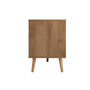Voir la diapositive 6 : BEST MOBILIER Goto - meuble tv - effet bois et cannage - 2 portes et 2 niches - 140 cm