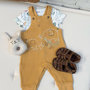 Voir la diapositive 6 : Petit Béguin Ensemble salopette bébé et t-shirt Hawaiki
