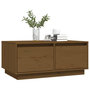 Voir la diapositive 4 : VIDAXL Table basse Marron miel 80x50x35 cm Bois massif de pin