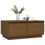 Voir la diapositive 4 : VIDAXL Table basse Marron miel 80x50x35 cm Bois massif de pin