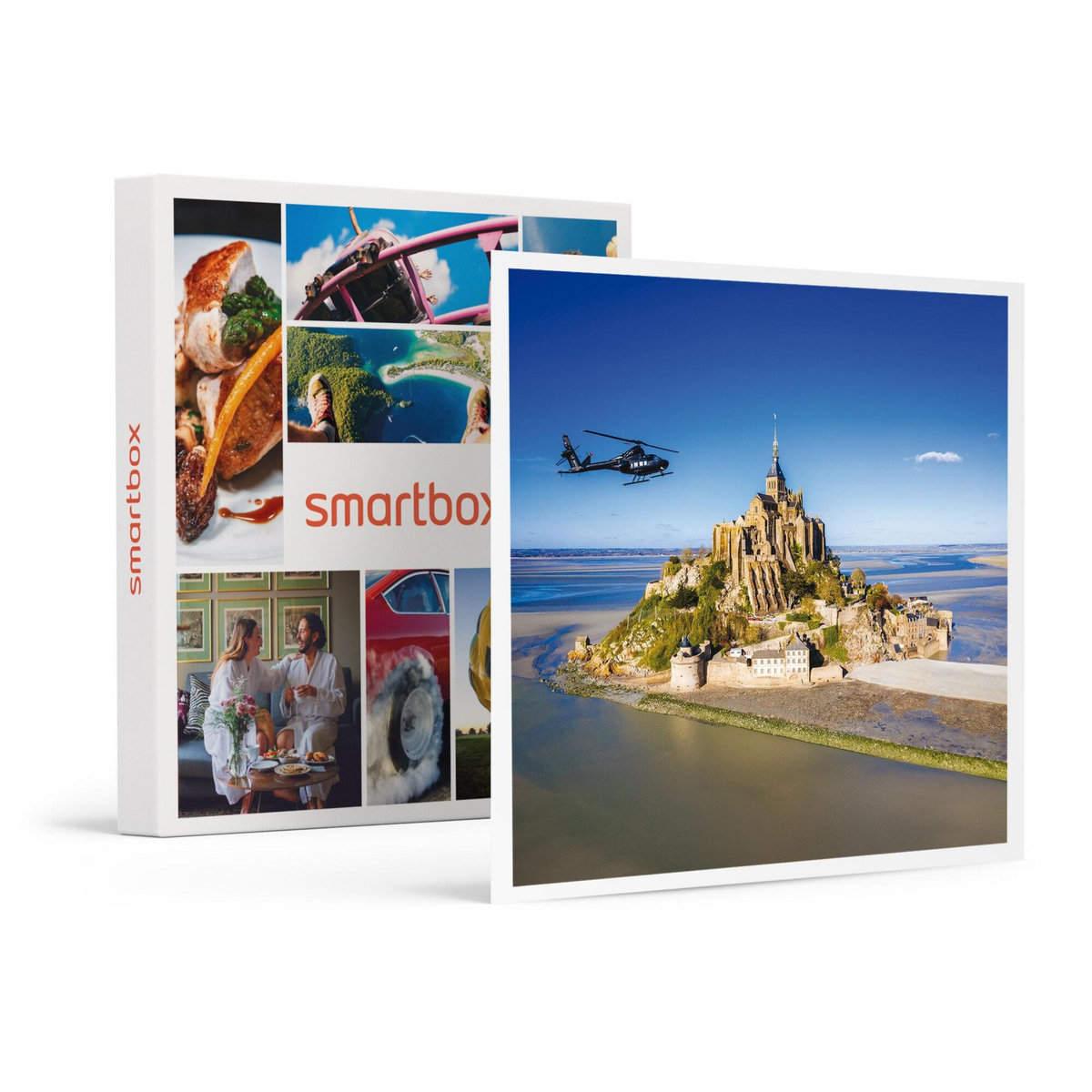 Smartbox Vol en hélicoptère de 20 min au-dessus du Mont-Saint-Michel - Coffret Cadeau Sport & Aventure