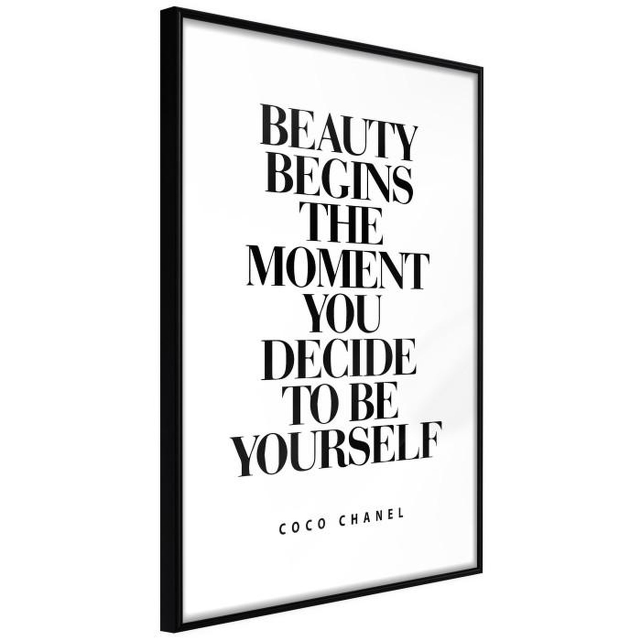 Paris Prix Affiche Murale Encadrée  Beginning of the Beauty. Coloris disponibles : Jaune, Noir